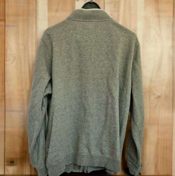 Adidas Originals grey zip through sweater sz large - Picture 2 of 8